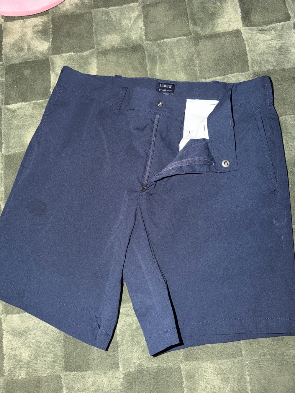 J. Crew Men's Navy Flat-Front Shorts